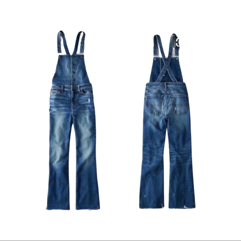 American Eagle Hi-Rise Crop Flare Overall